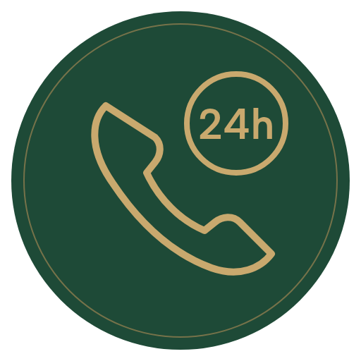 Ikona: telefon i zegar 24h
